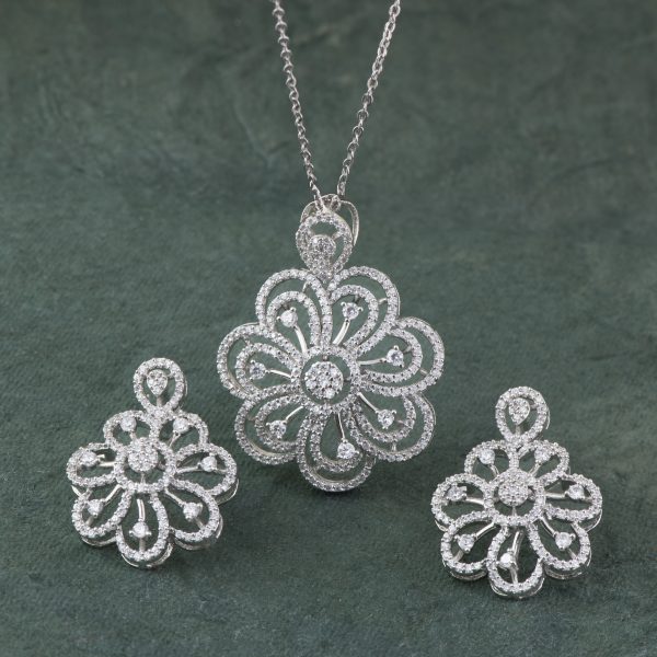 Flower Pendant Set