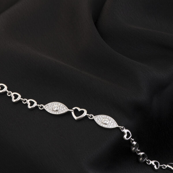 Angel's Eyes Heart Bracelet