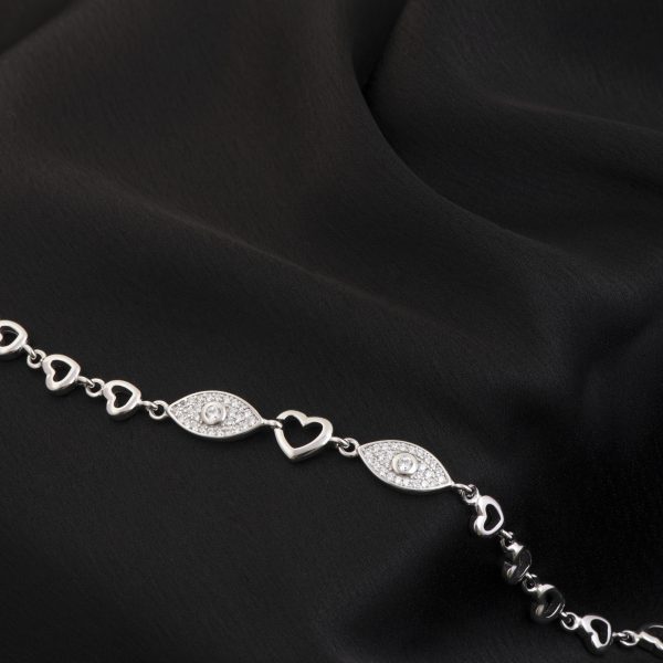 Angel's Eyes Heart Bracelet