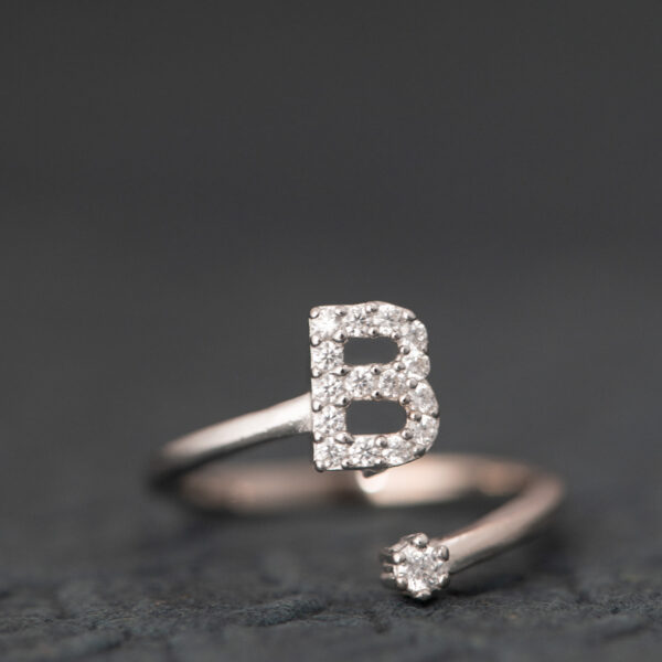 "B" Open Ring