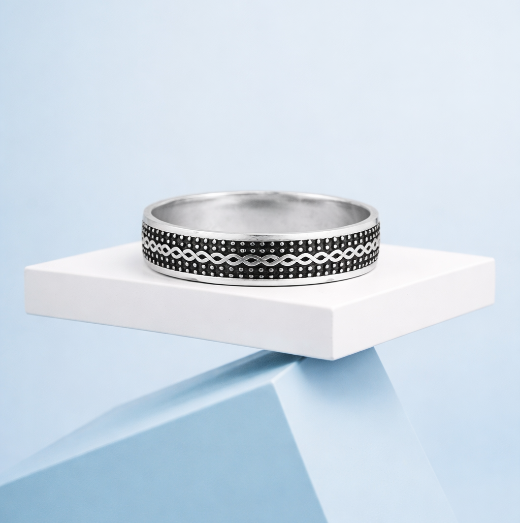 Braided Strength Silver Band - cg 1