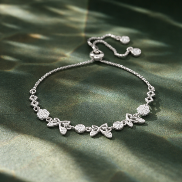 Butterfly In Wind Adjustable Bracelet