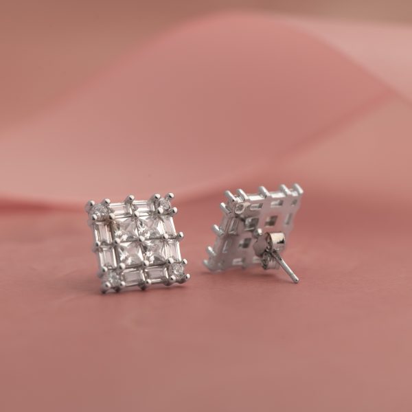 Classic Mosaic Square Studs