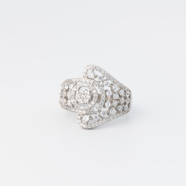 Contemporary Halo Statement Ring