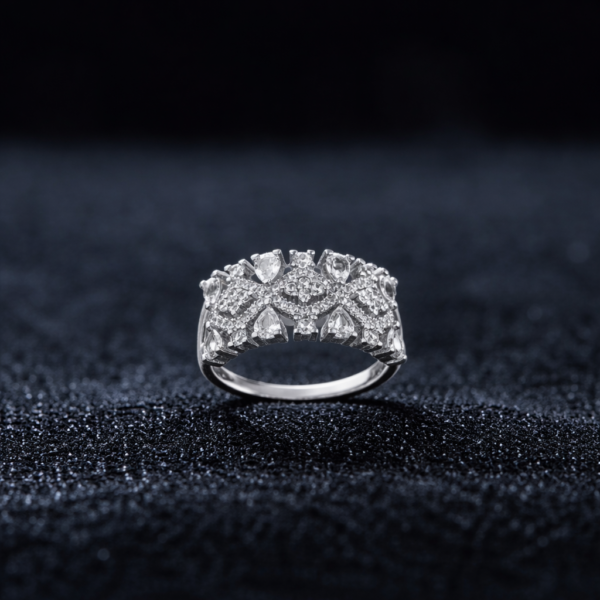 Crown Curve Statement Ring