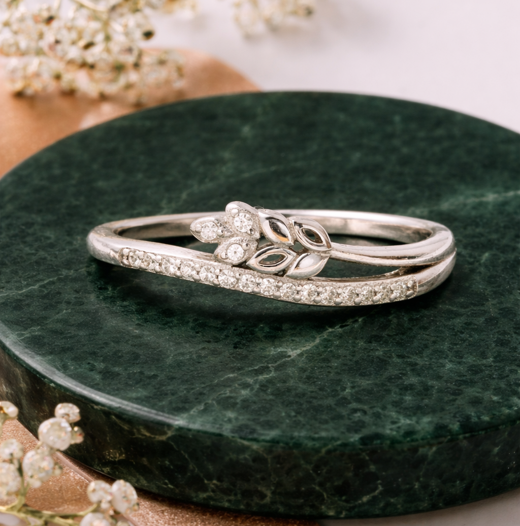 Delicate Leaf Embrace Ring - cg 1