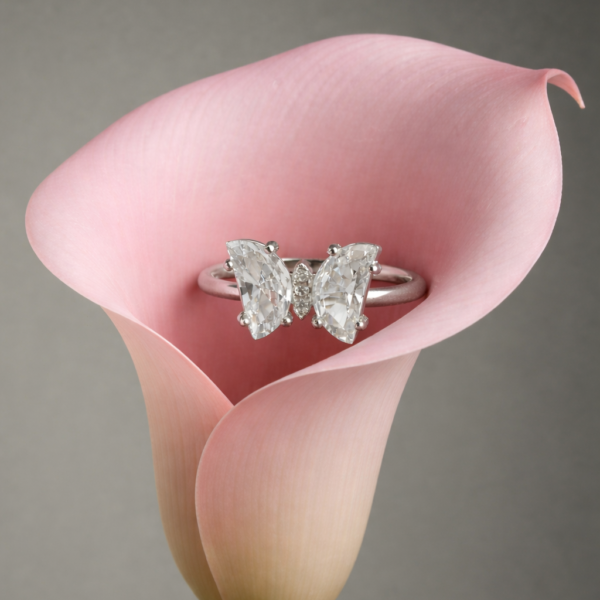 Diamond Butterfly Ring