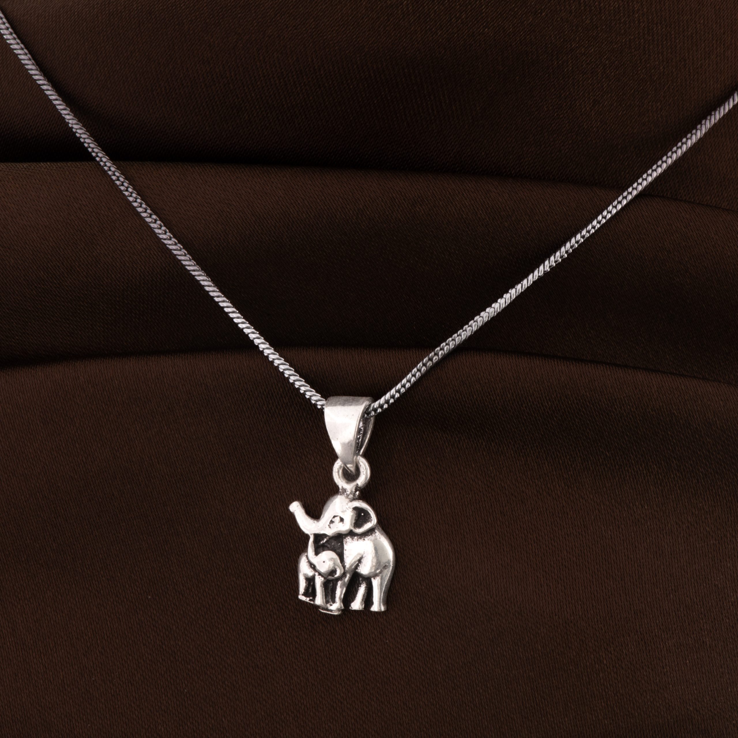Elephant Mom & Baby Pendant Charm