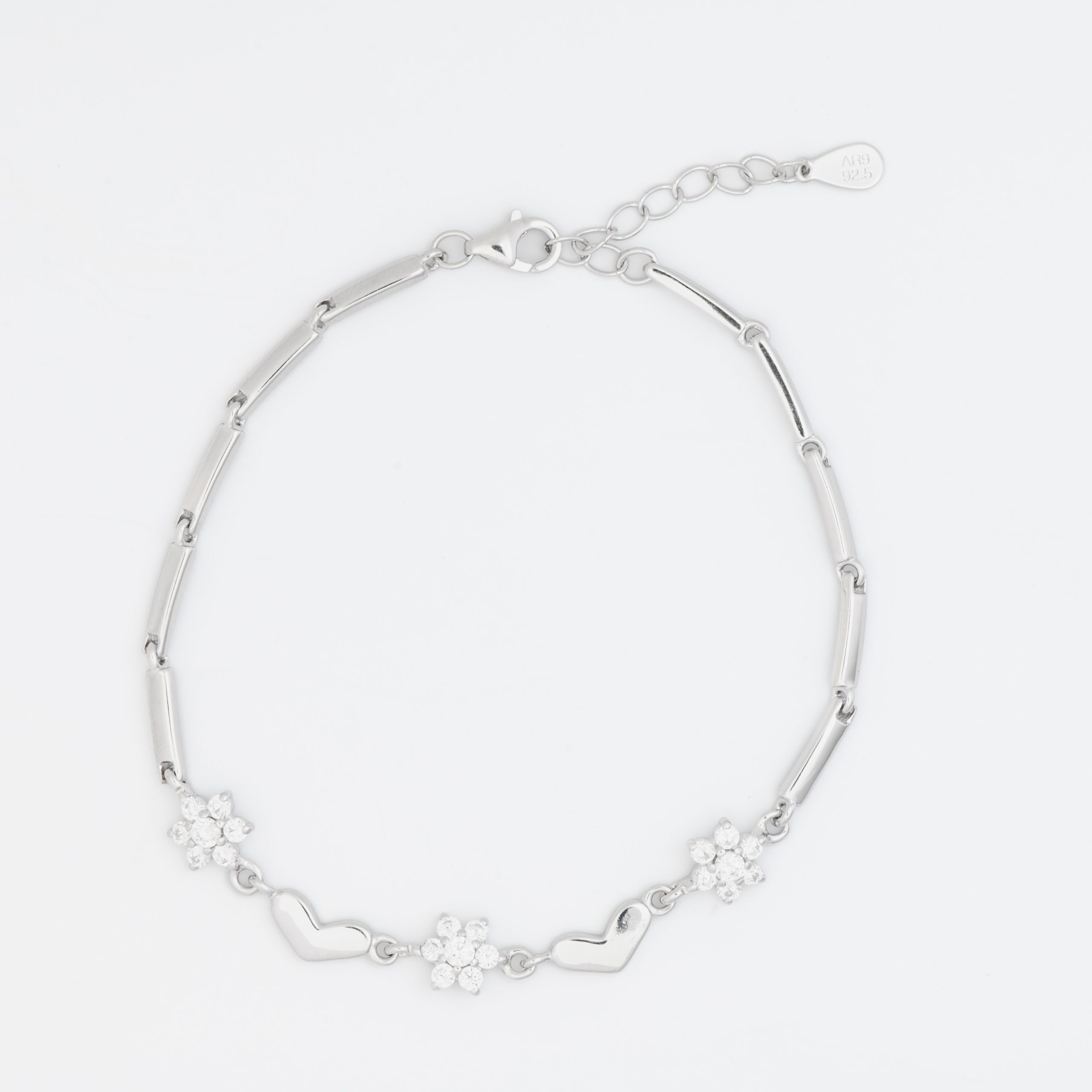 Heart Blossom Chain Bracelet