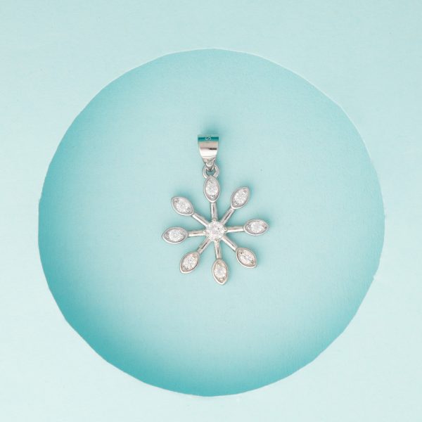 Ice Crystals Pendant Charm