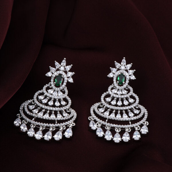 Imperial Emerald Chandbali Earrings