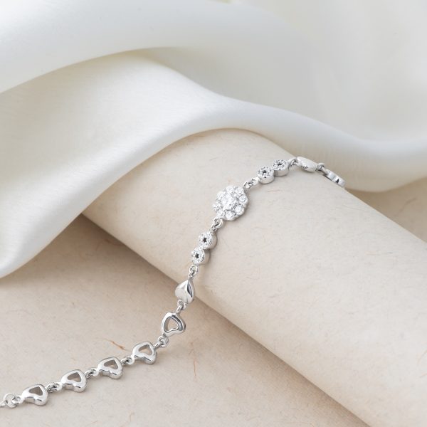 Infinity Blooming Flower Bracelet