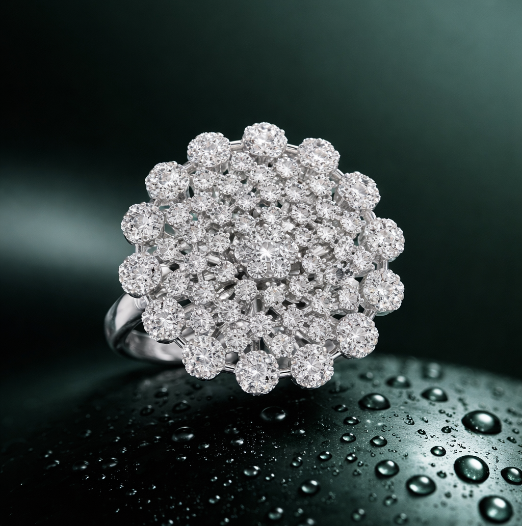 Luminous Garden Statement Ring - cg 1