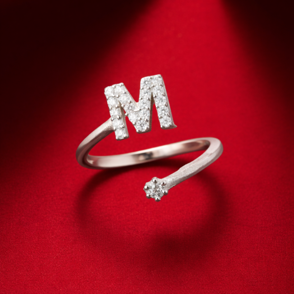 "M" Open Ring