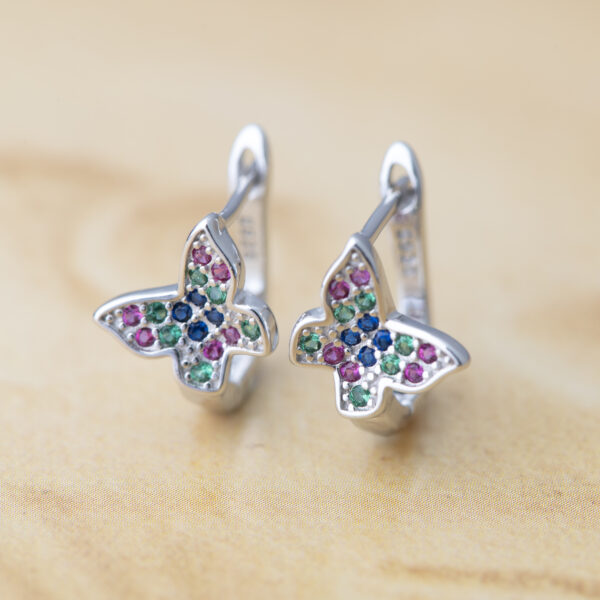 Multi-color Butterfly Earrings