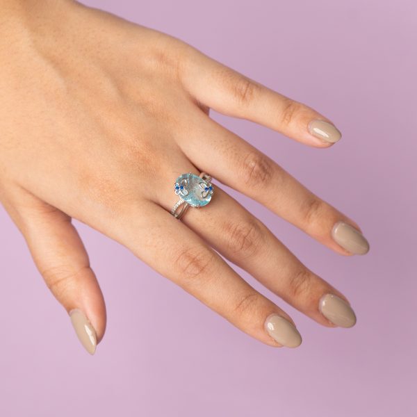 Ocean Blue Serene Ring