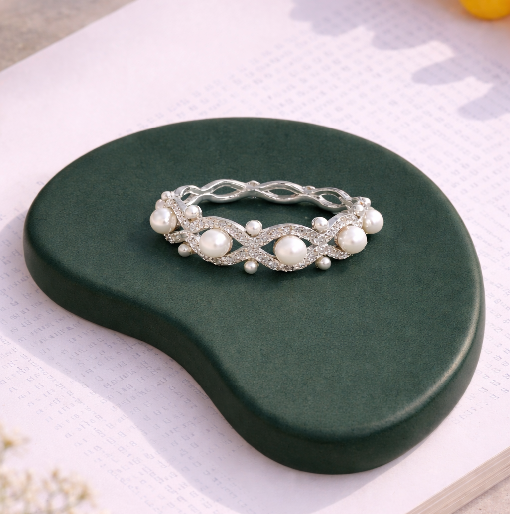 Pearl Whisper Wave Ring - cg 1