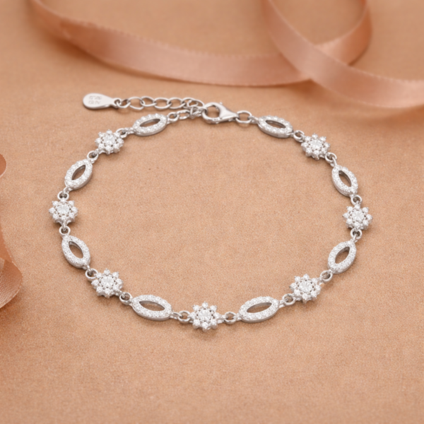 Petals & Diamonds Midnight Bracelet
