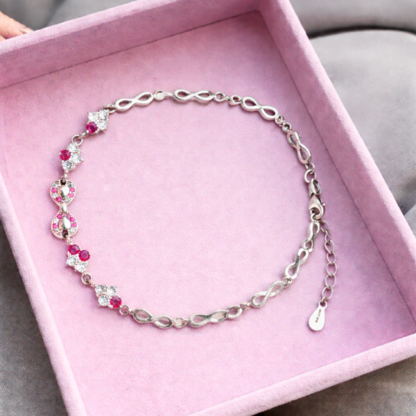 Pink Infinity Spark Bracelet