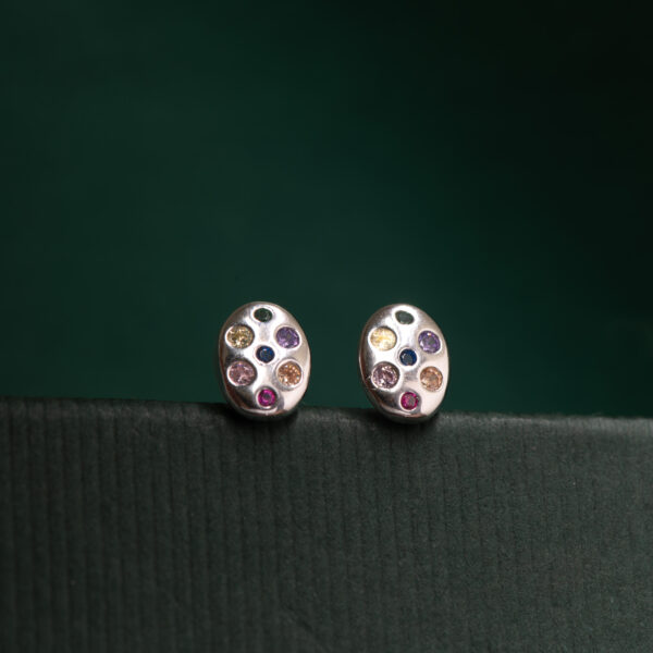 Prism Play Silver Studs