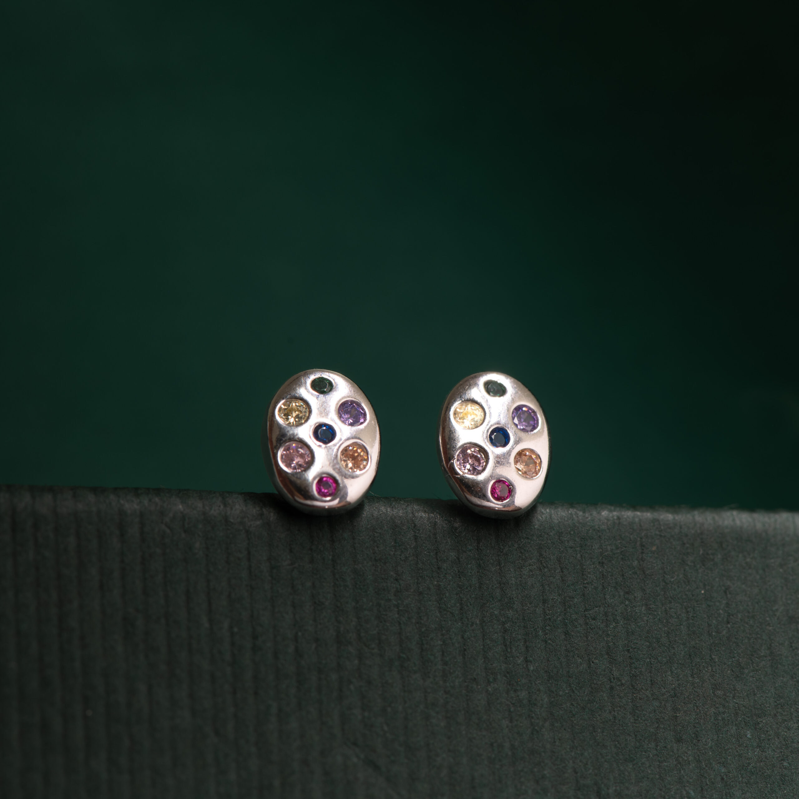 Prism Play Silver Studs