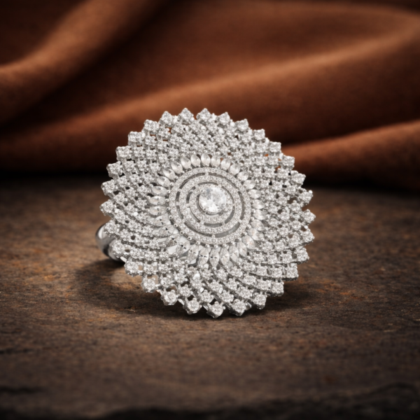 Radiant Bloom Statement Ring