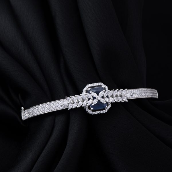 Regal Sapphire Bloom Bracelet
