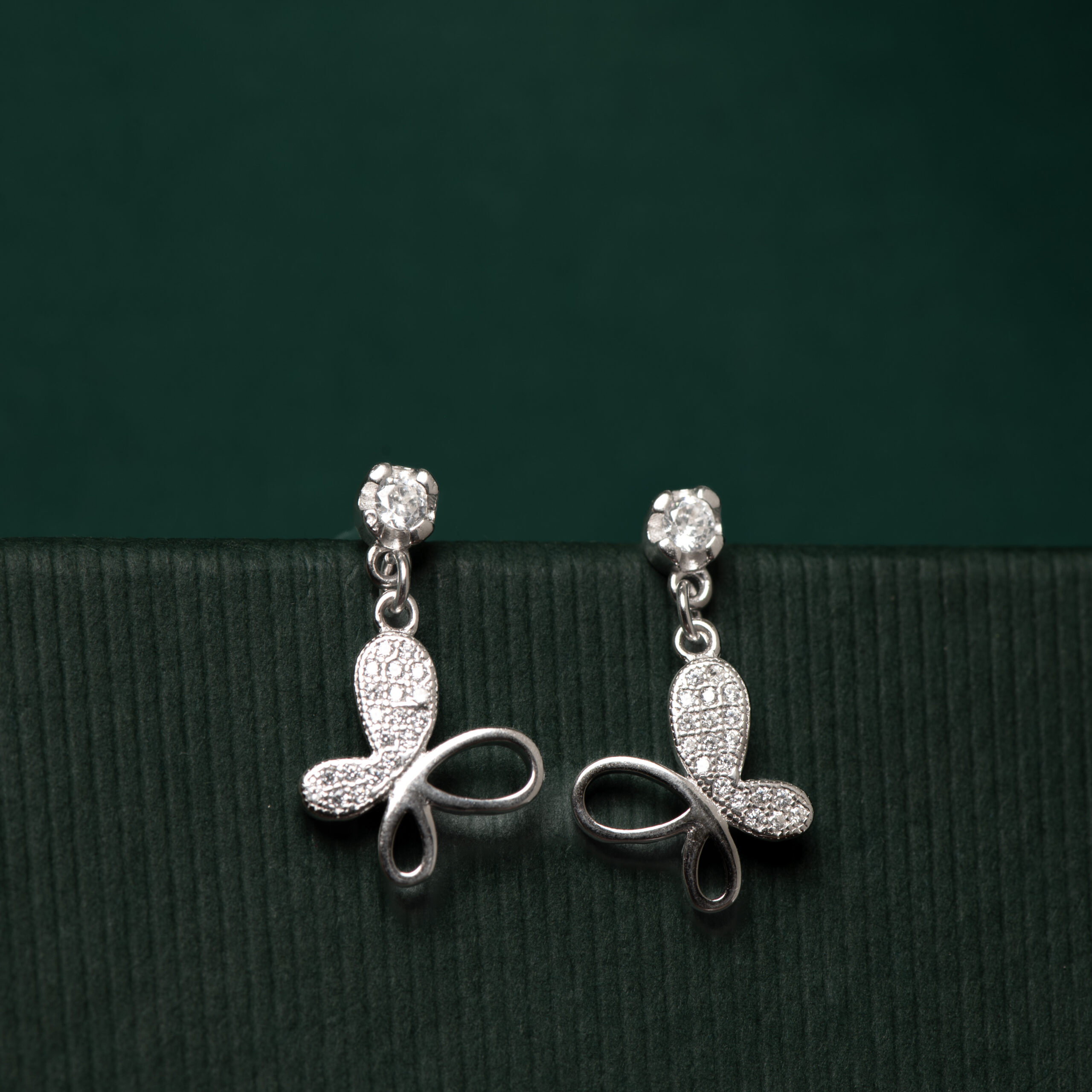 Ribbon Knot Grace Drop Earrings