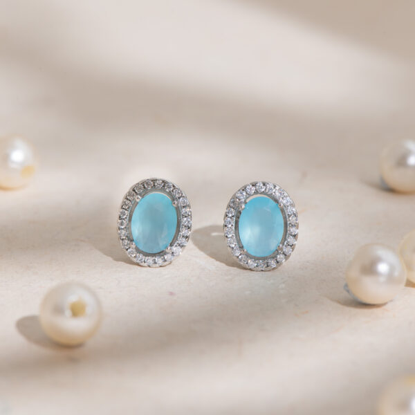 Royal Ocean Blue Glow Studs
