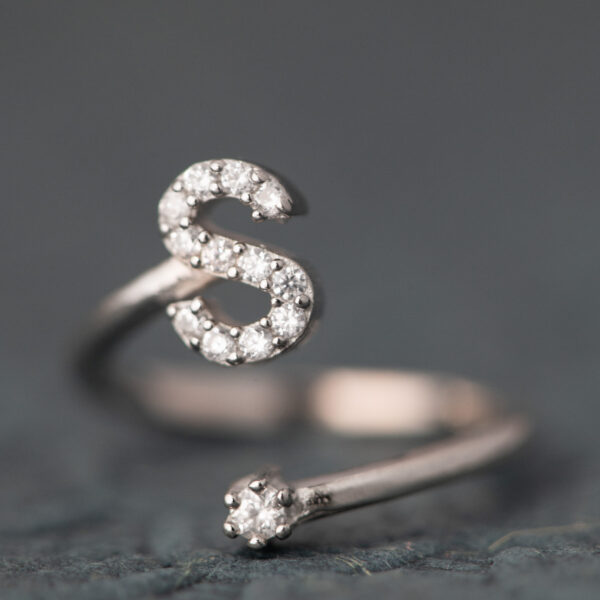 "S" Open Ring