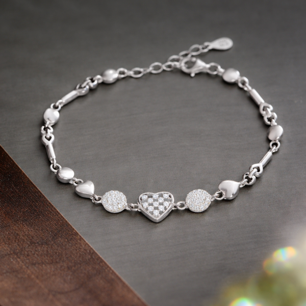 Shimmer Love Chain Bracelet