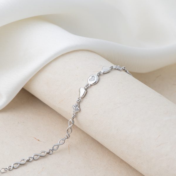 Sparkle Drop Heart Bracelet