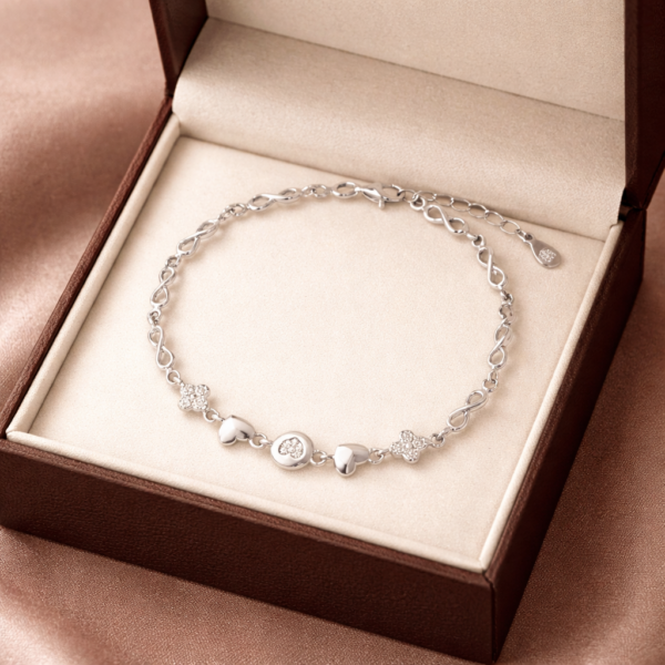 Sparkle Drop Heart Bracelet