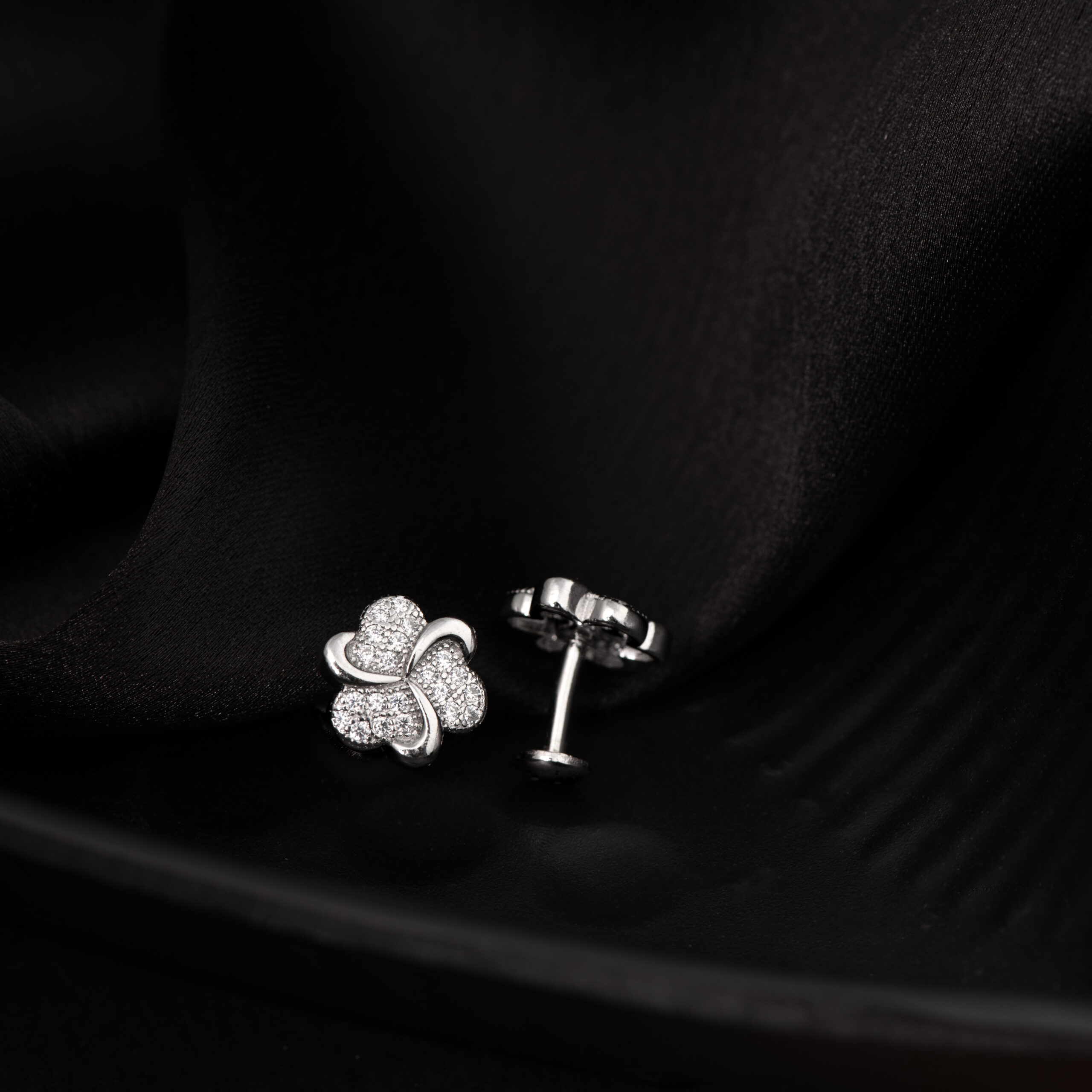 Spiral Flowers Studs