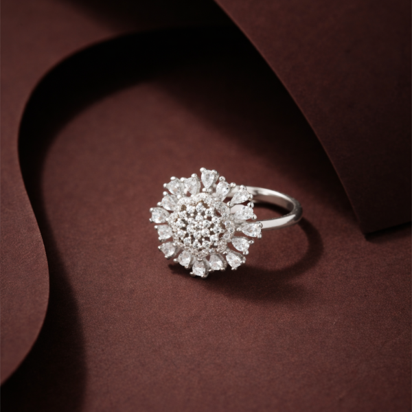 Sunlit Bloom Statement Ring