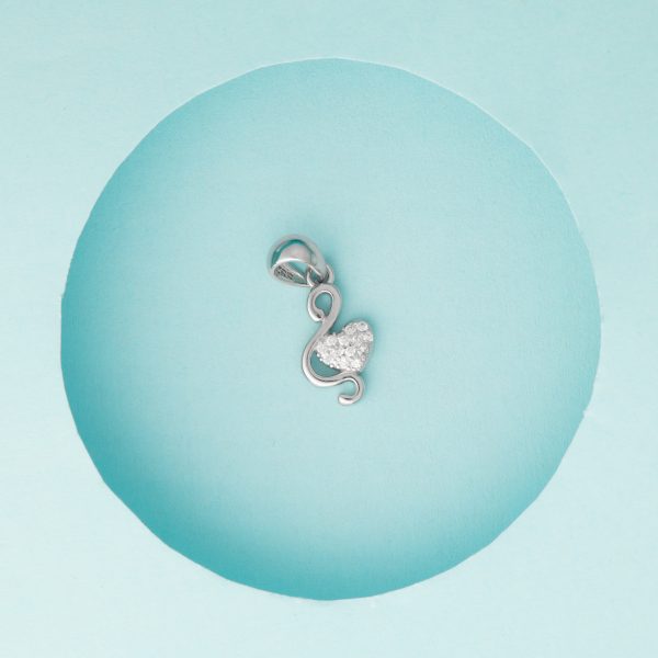 Swans in Love Pendant Charm