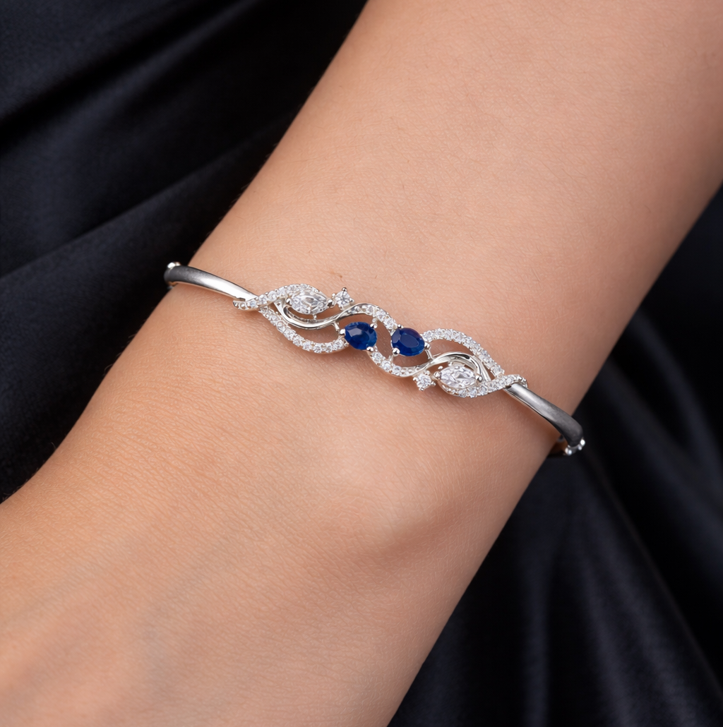 Tangled Sapphire Kada 1