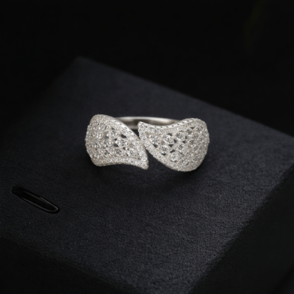Twin Wings Statement Ring
