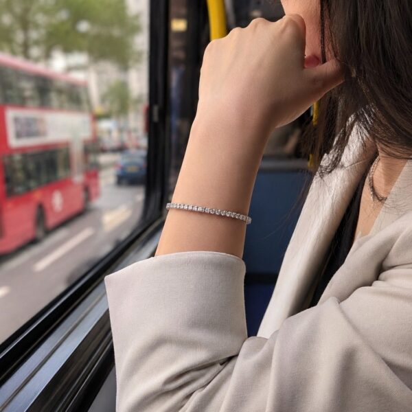 Silver Hush Tennis Bracelet